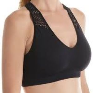 Black with Mesh Sports Bra/Top XXL